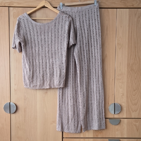 Women's Knit Lounge Set in Brown, Small, VGUC, Loungwear Chic, Quiet Luxury - Picture 10 of 12